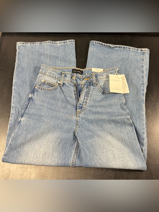 Free Assembly Denim - ree Assembly Women's Size 0 Flare Jeans Medium Wash High Rise Blue Jeans NWT
